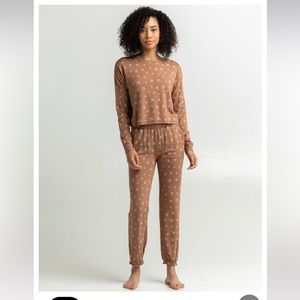 Sky and Sparrow Mushroom Print Cozy Lounge Wear/Pj's